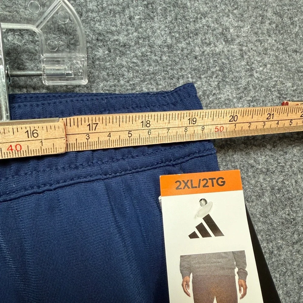 Adidas Tricot Pants Men‎ 2XL Blue Ankle Zip Athletic Tapered Sweatpants NEW